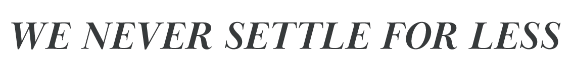 Philospohy never settle