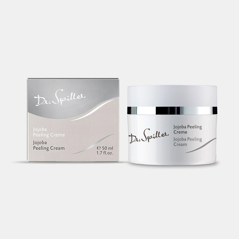 Jojoba Peeling Creme Jojoba Peeling Creme – 50ml Gesichtspflege die abgestorbene Hautschüppchen entfernt – Dr. Spiller
