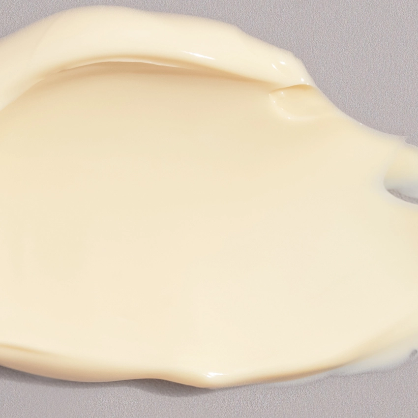 Nahaufnahme Textur - leicht gelbliche Creme