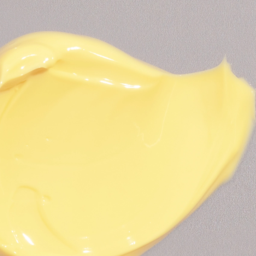 Nahaufnahme Textur - gelbliche Creme