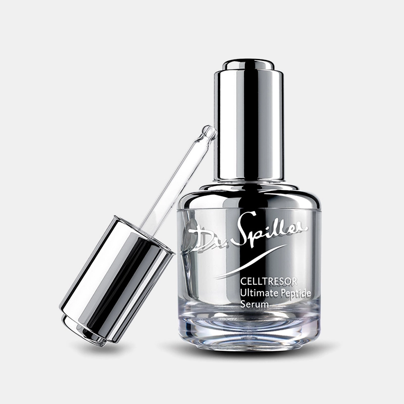 CELLTRESOR Ultimate Peptide Serum – Hautpflegeprodukt geöffnet mit sichtbarer Creme