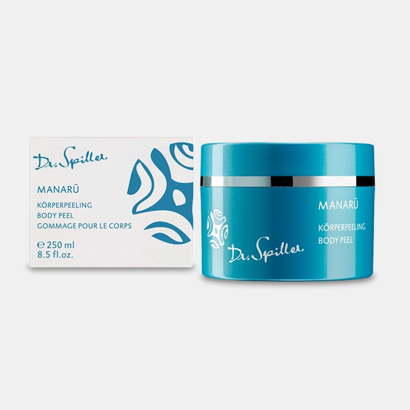 MANARU Körperpeeling MANARU Körperpeeling von Biomimetic Skincare – 250ml Tiegel & Verpackung