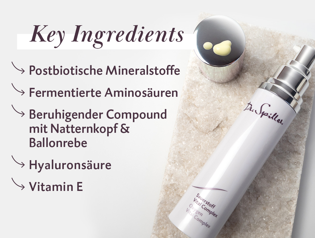 Sauerstoff Vital Complex – Aktivstoffe