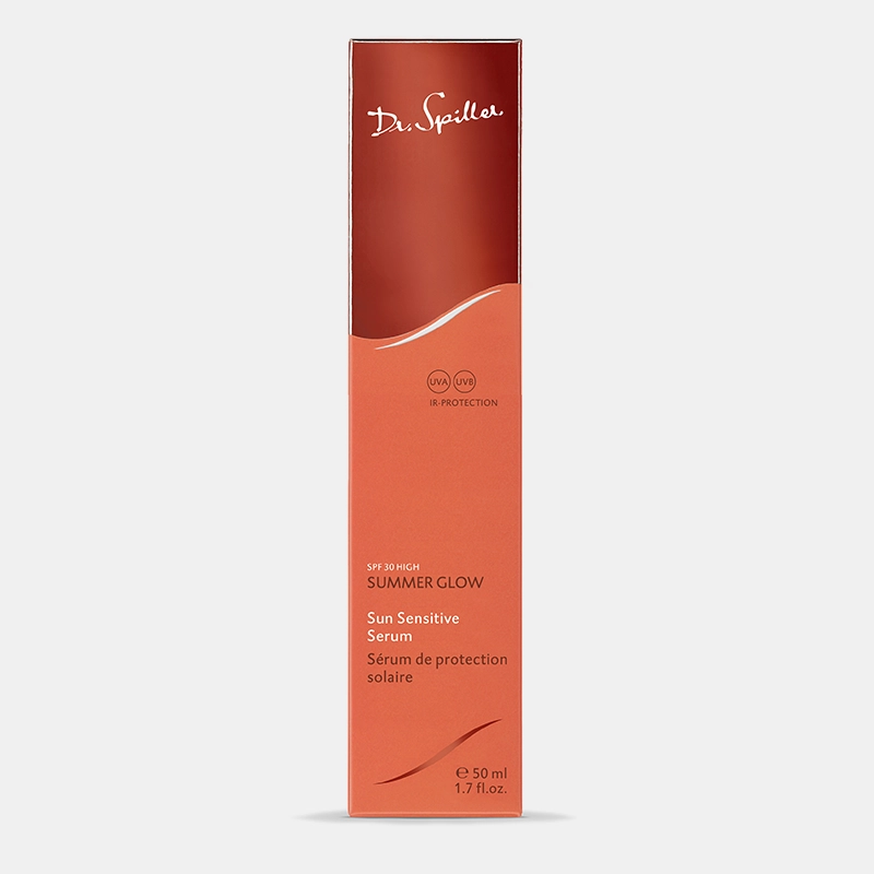 SUMMER GLOW Sun Sensitive Serum SPF 30 - front view of the packaging