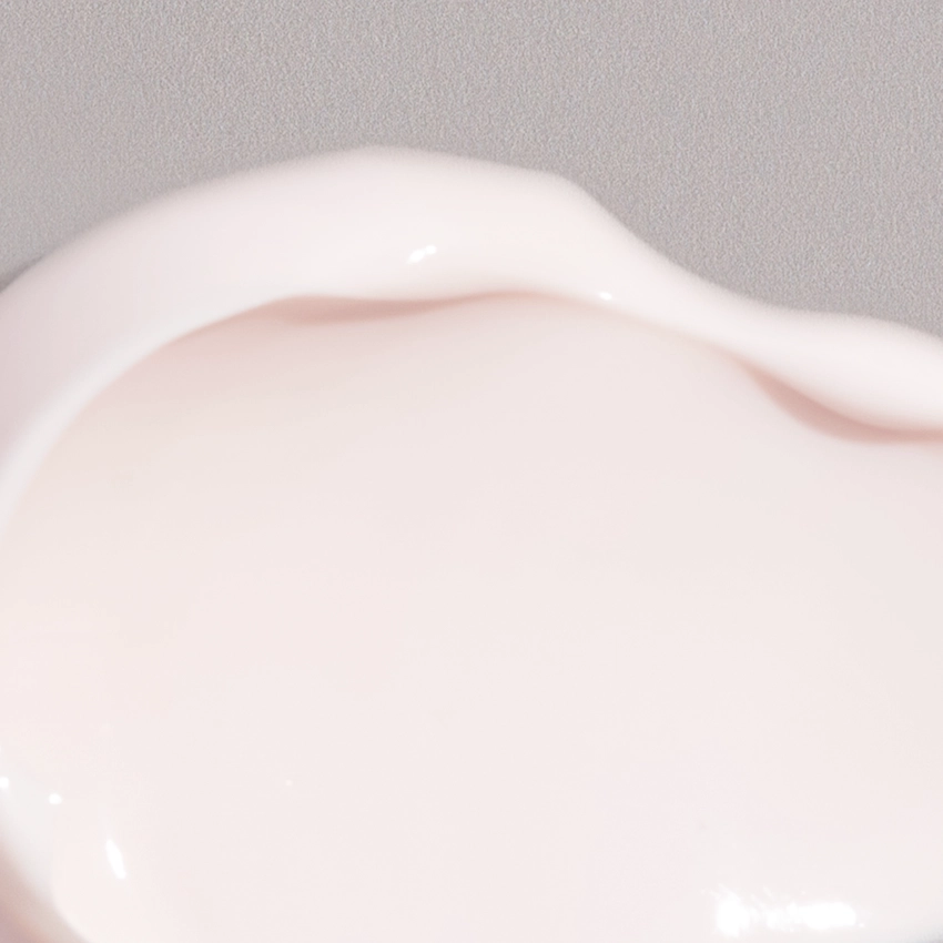 Nahaufnahme Textur - leicht rosafarbene Creme