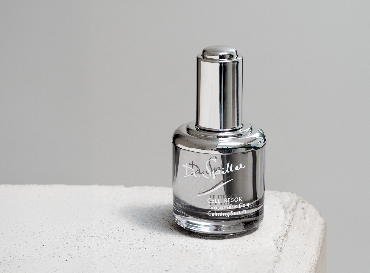 Serum steht auf Stein