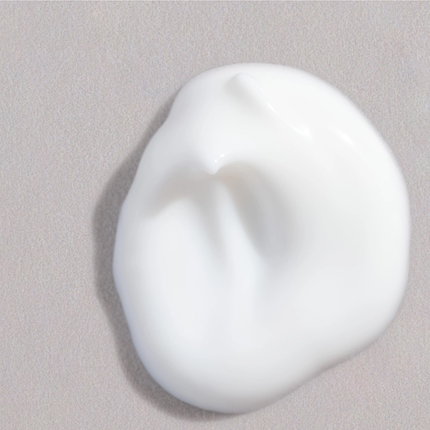 Nahaufnahme Textur - weißes, milchiges Serum