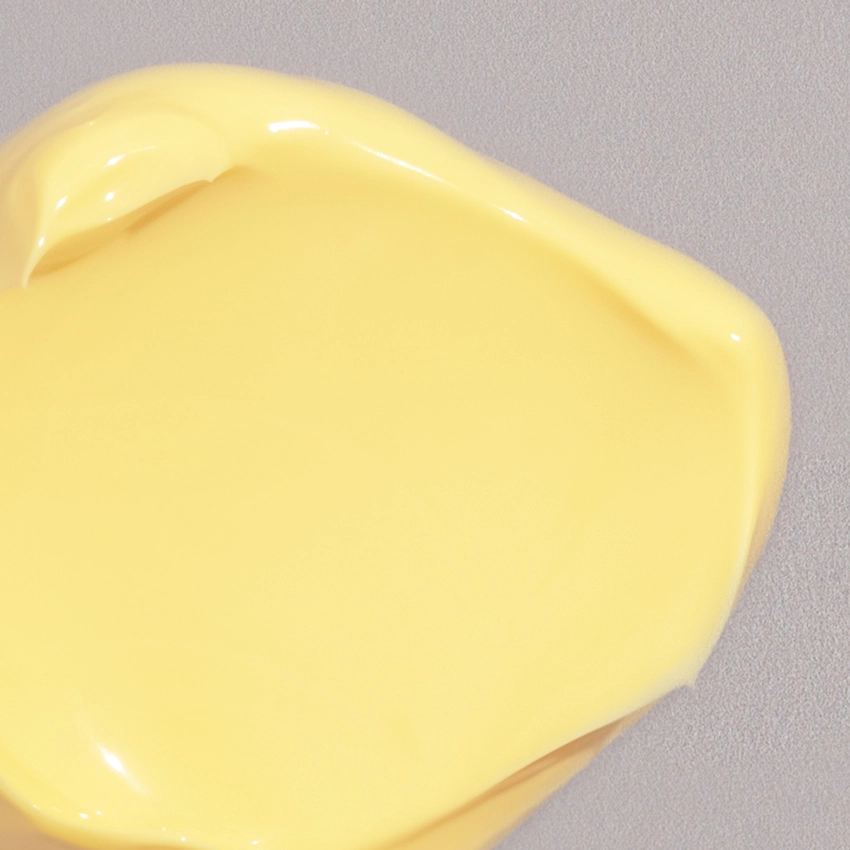 Nahaufnahme Textur - gelbliche Creme