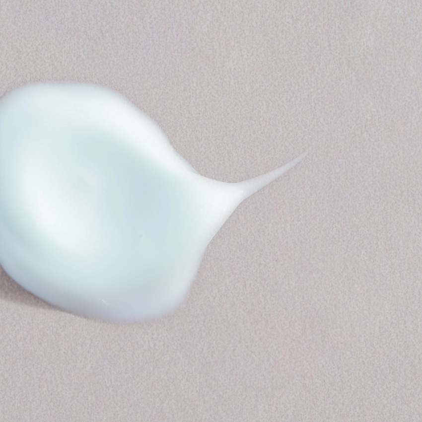 Close-up texture - milky, bluish serum