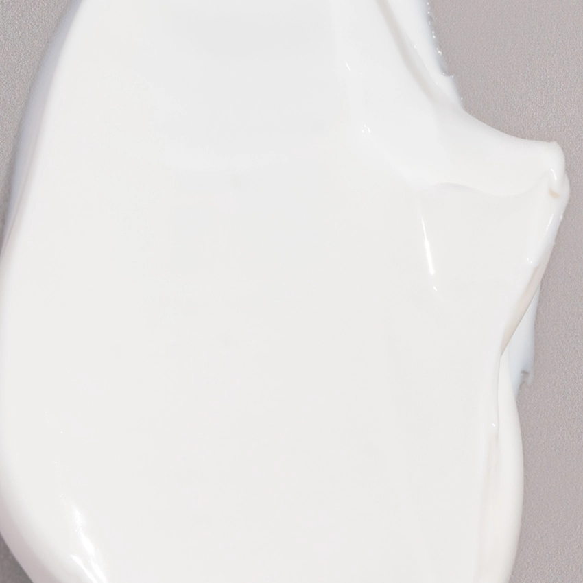 Nahaufnahme Textur - weiße Creme