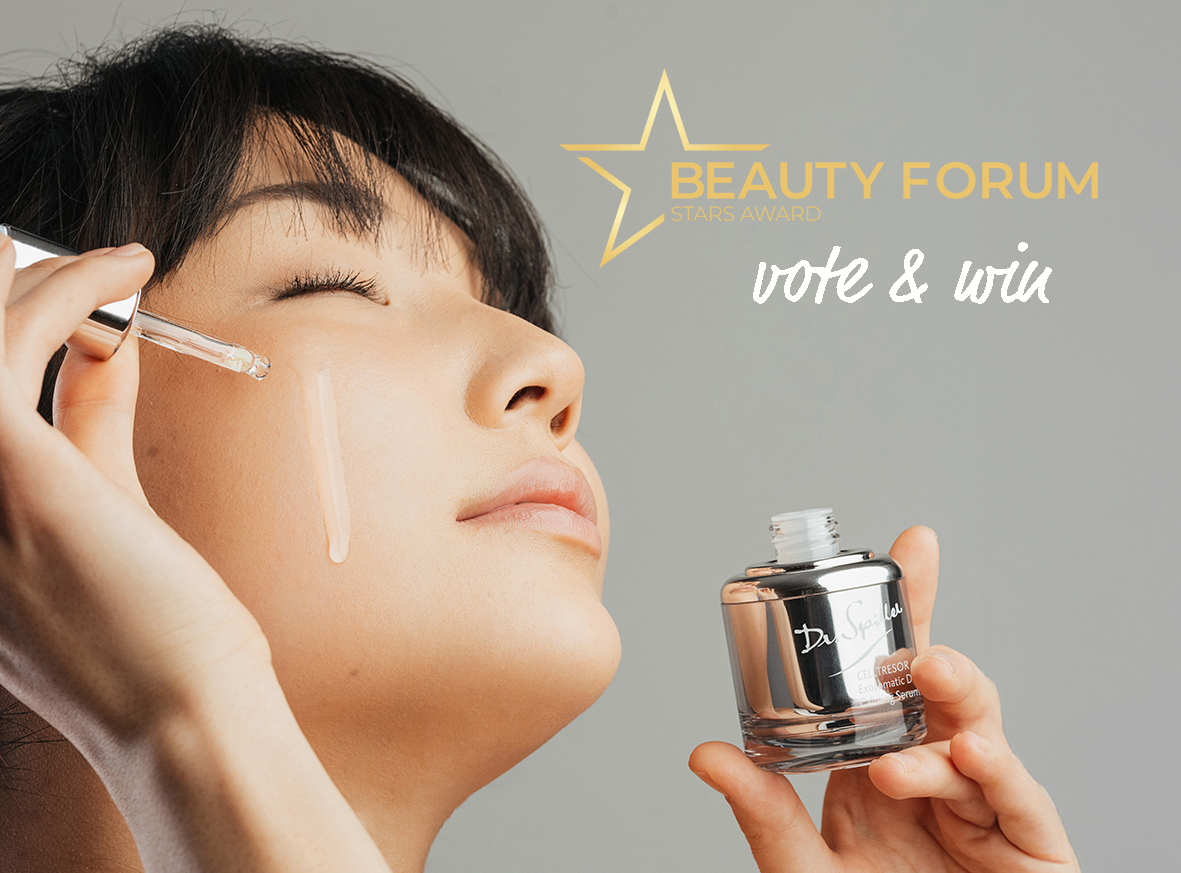 woman with serum