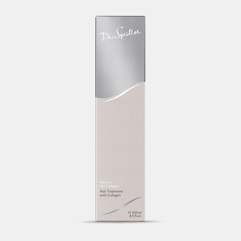 Hair treatment with collagen - front view of the packaging